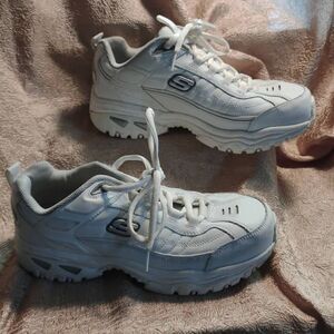 Skechers SN50081EW Men's Energy After Burn Athletic Sneaker White Size 9